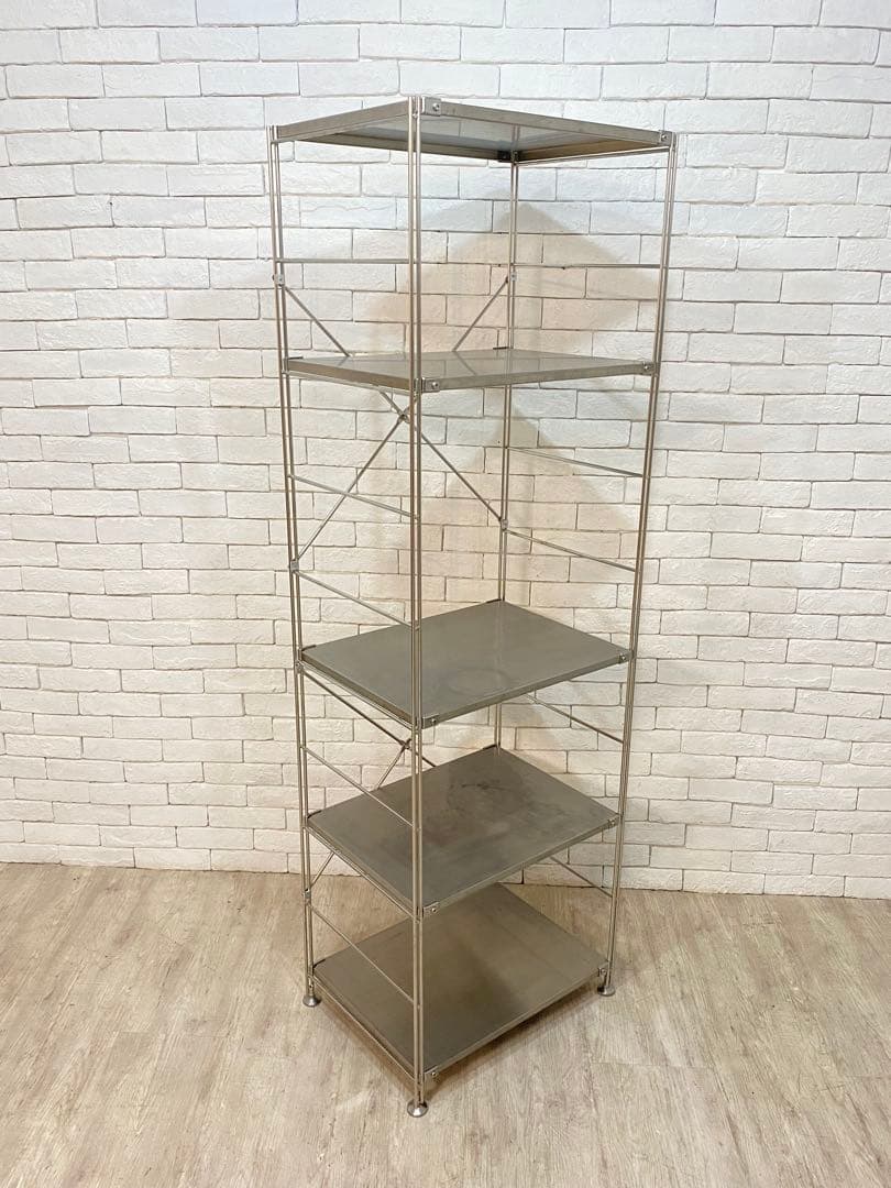 【おん　】無印　ステンレスユニット　メタルラック　棚　陳列　収納