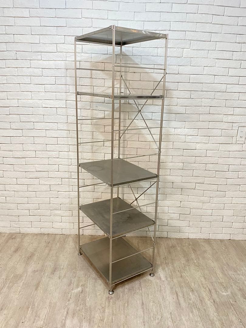 【おん　】無印　ステンレスユニット　メタルラック　棚　陳列　収納