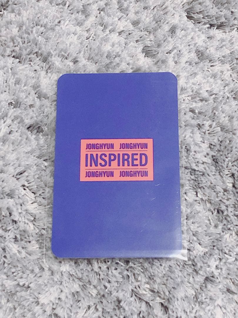 SHINee ジョンヒョン INSPIRED カイロ 付属 トレカのみ