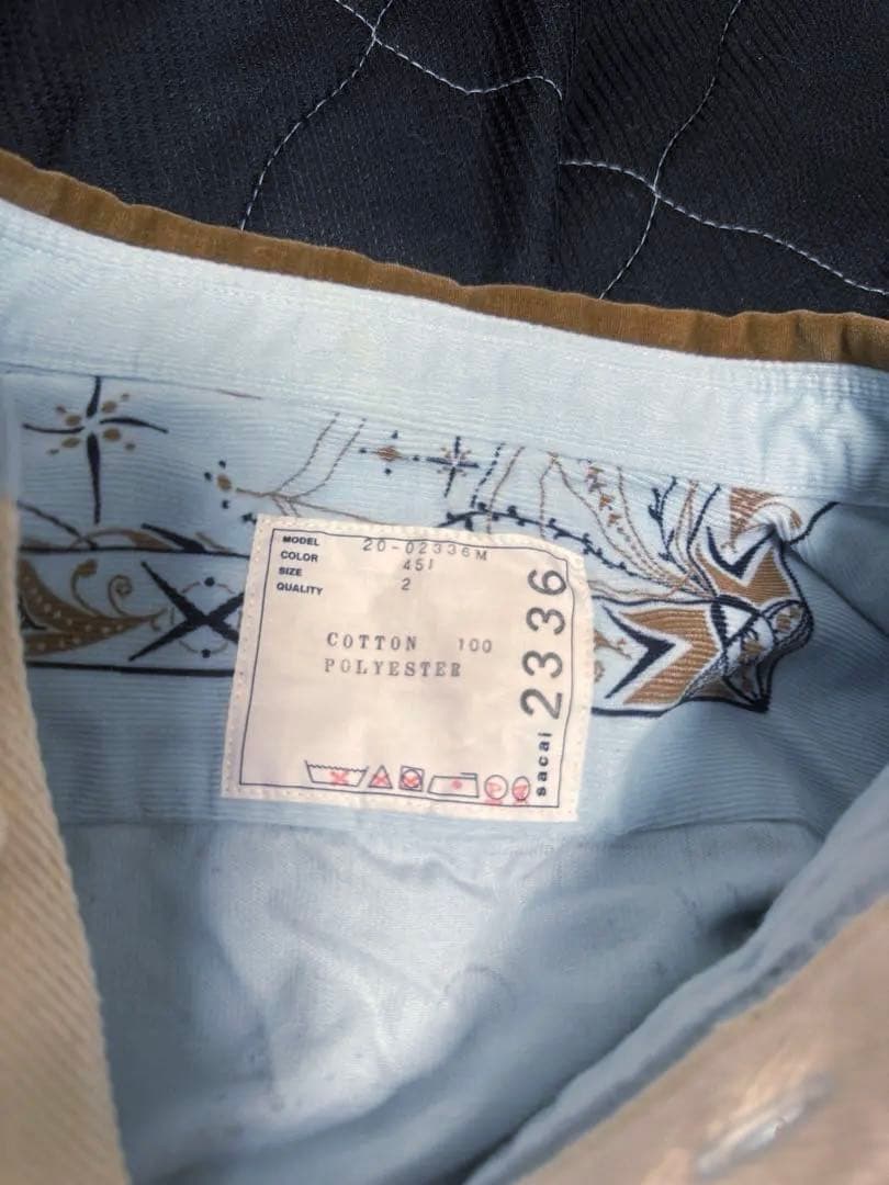 sacai Dr.Woo バンダナ柄 シャツ サカイ シャツジャケット コラボ