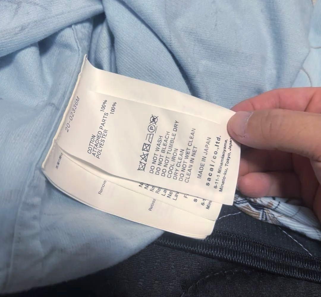 sacai Dr.Woo バンダナ柄 シャツ サカイ シャツジャケット コラボ