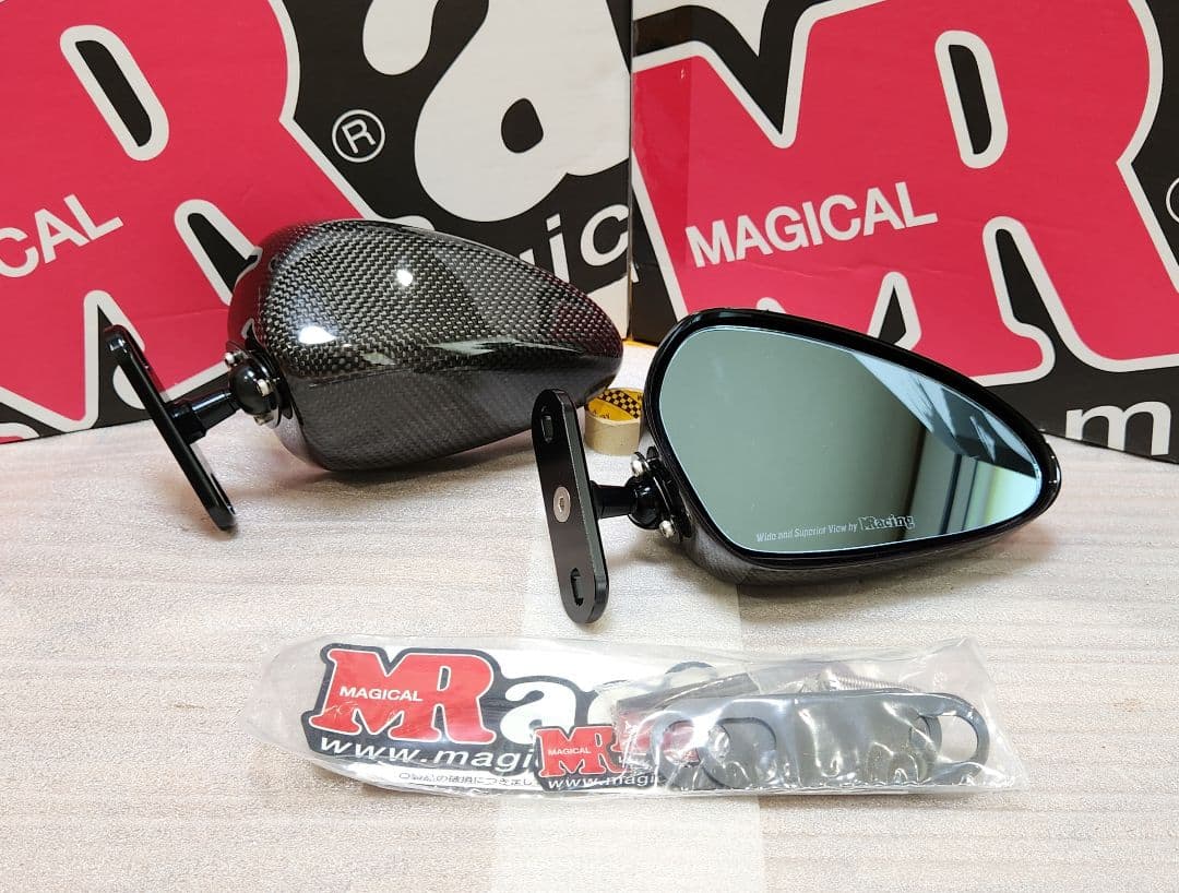 マジカルレーシング｜レーサーレプリカ ミラー｜カーボン｜type2 ショート