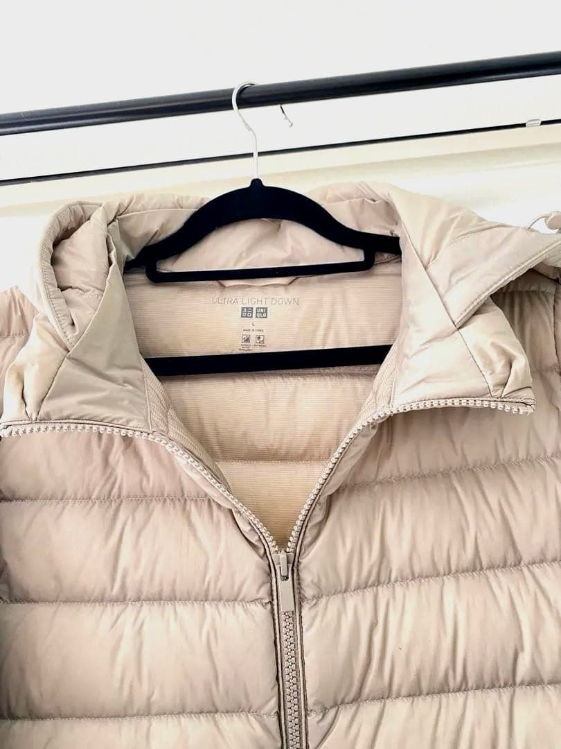 極美品UNIQLO ウルトラライトダウンロングコート ユニクロロングコート Ｌ