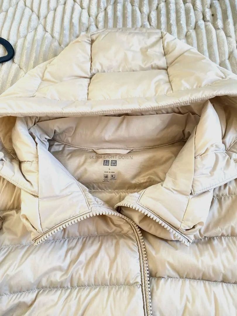 極美品UNIQLO ウルトラライトダウンロングコート ユニクロロングコート Ｌ