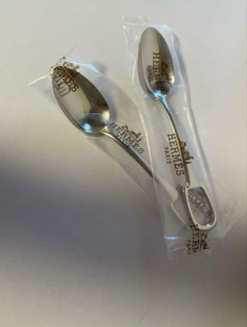 HERMES新品ティースプーン 〈アトラージュ〉 ステンレススティール✖️2