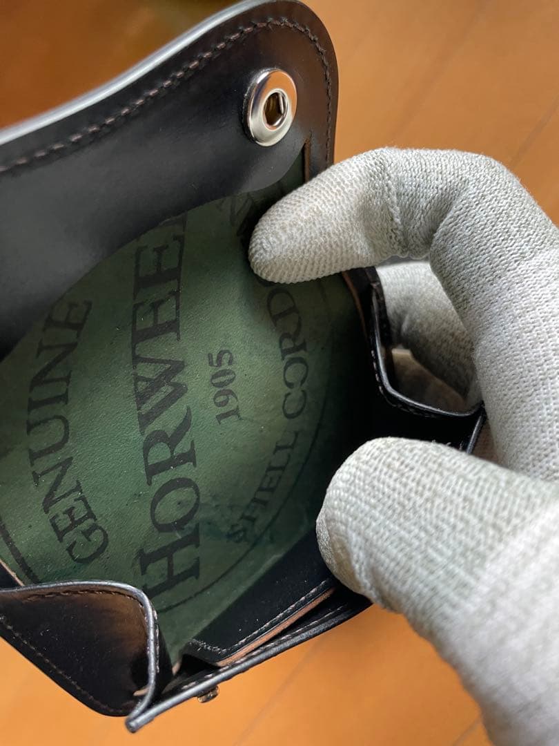 ラストクロップス　タング　シェルコードバン　ブラック　スタンプver