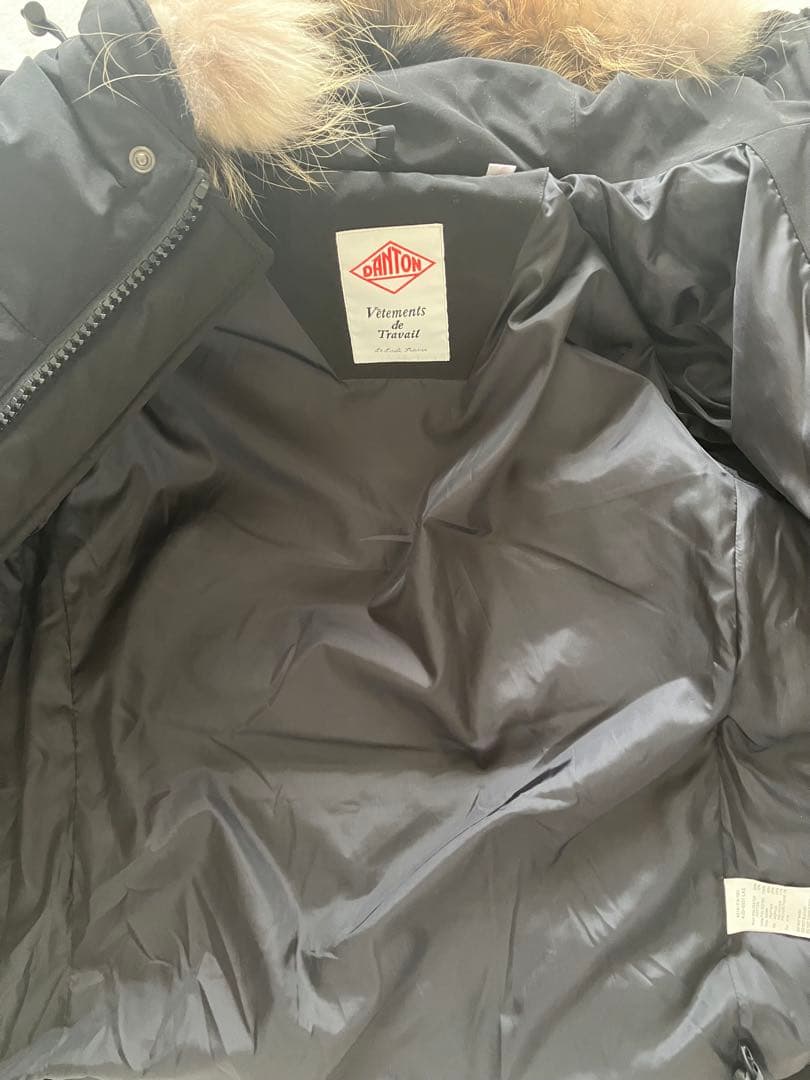 DANTON ダウンジャケット ショート丈M ブラック 38