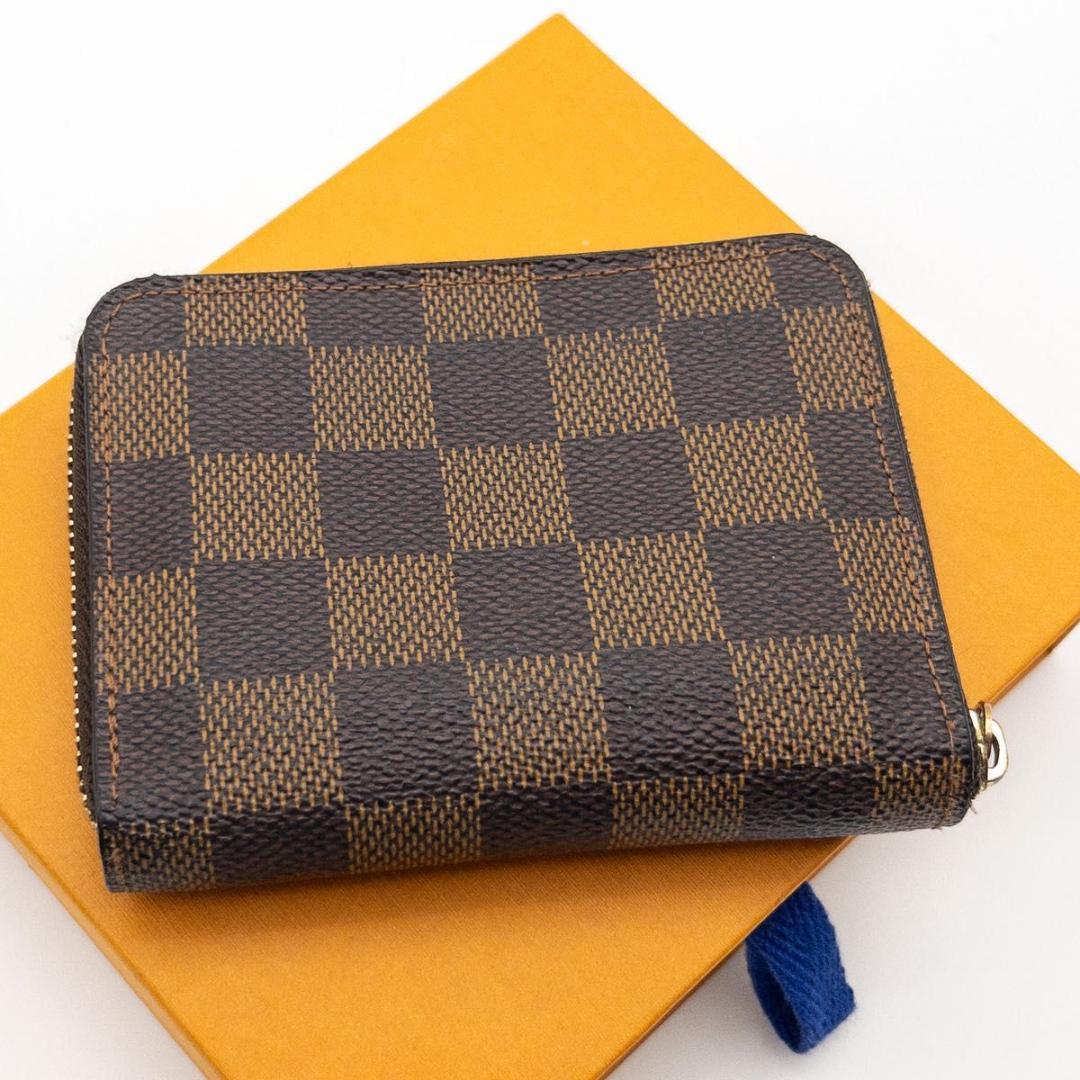 【SALE】ルイヴィトン　ジッピーパース　ダミエエベヌ　ケース　茶色