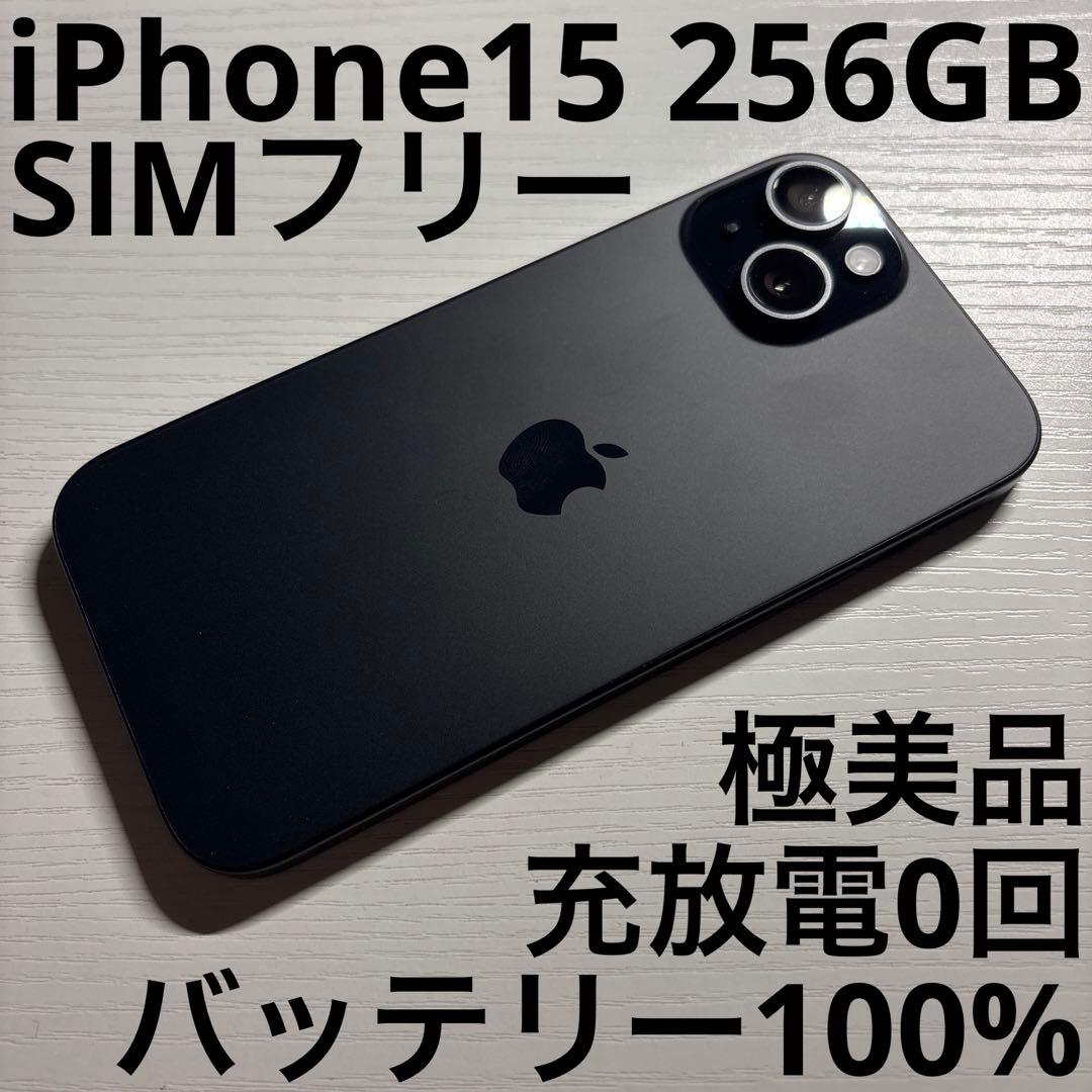 iPhone15 256GB SIMフリー ブラック 極美品