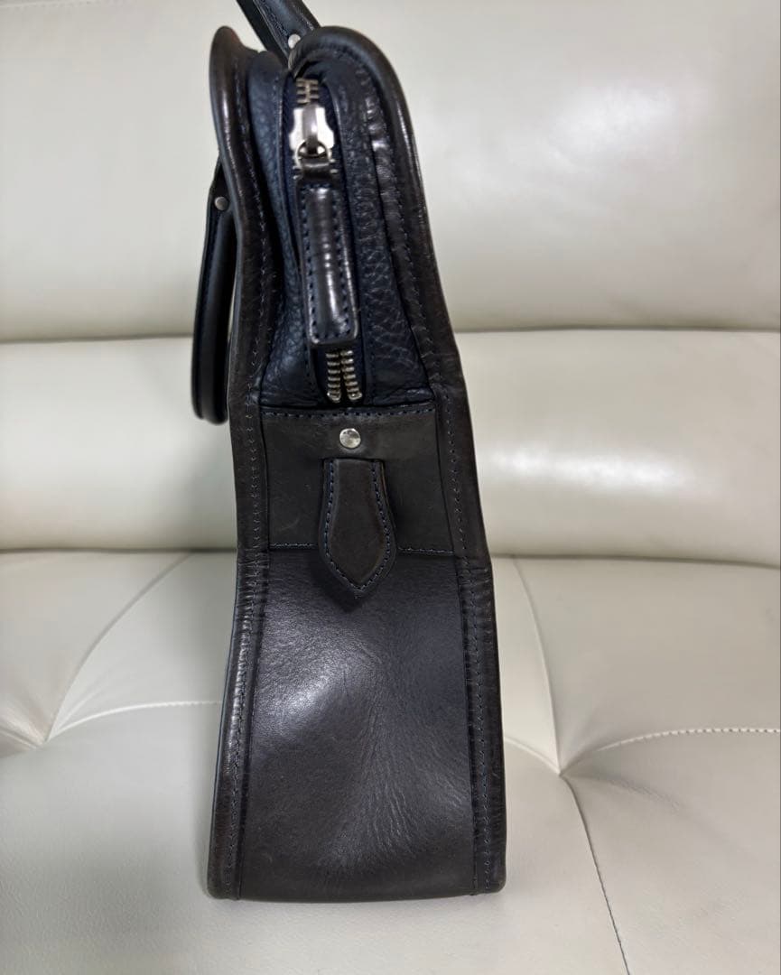 【美品】Felisi8637/2 シュリンクレザー ブリーフケース イタリア製