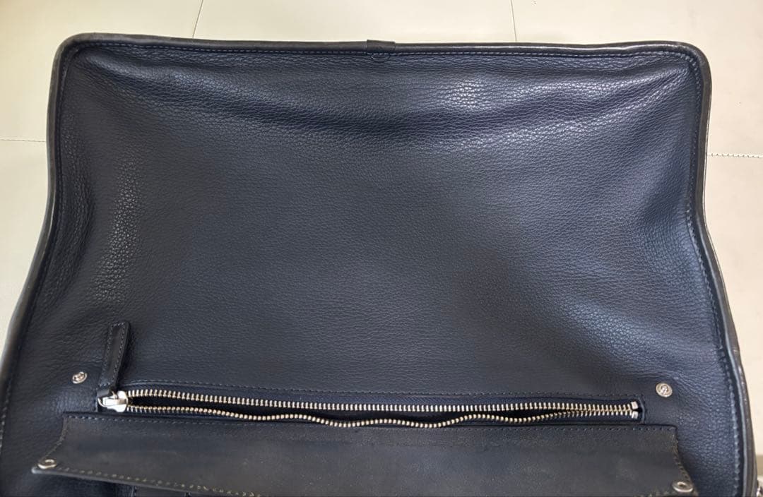 【美品】Felisi8637/2 シュリンクレザー ブリーフケース イタリア製