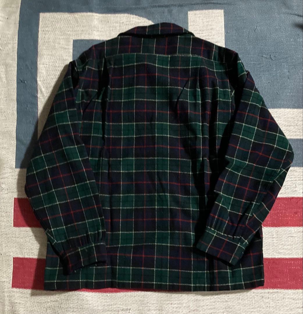 70s ペンドルトン オープンカラー　ボードシャツ タータンチェック