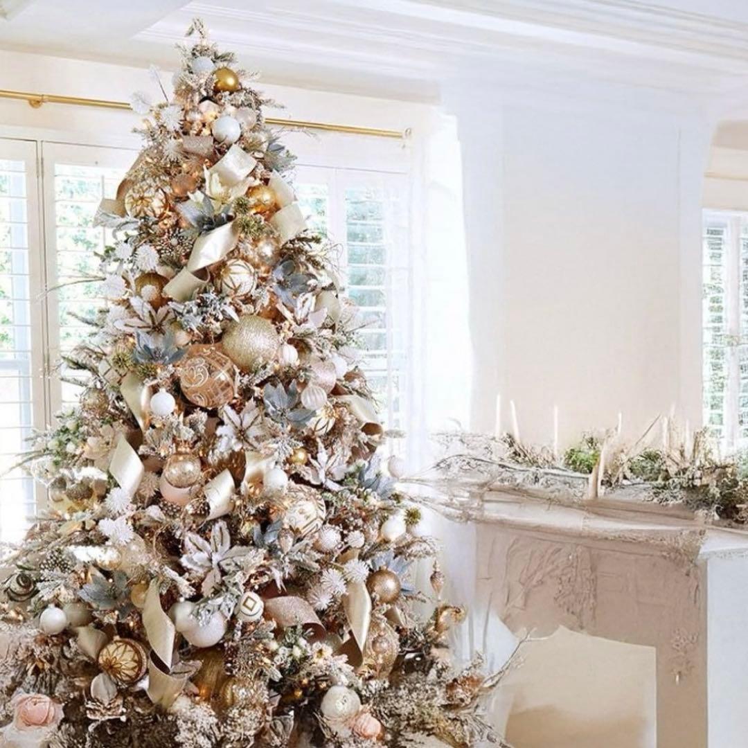 【新品未使用】180cm豪華クリスマスツリー(スノー)