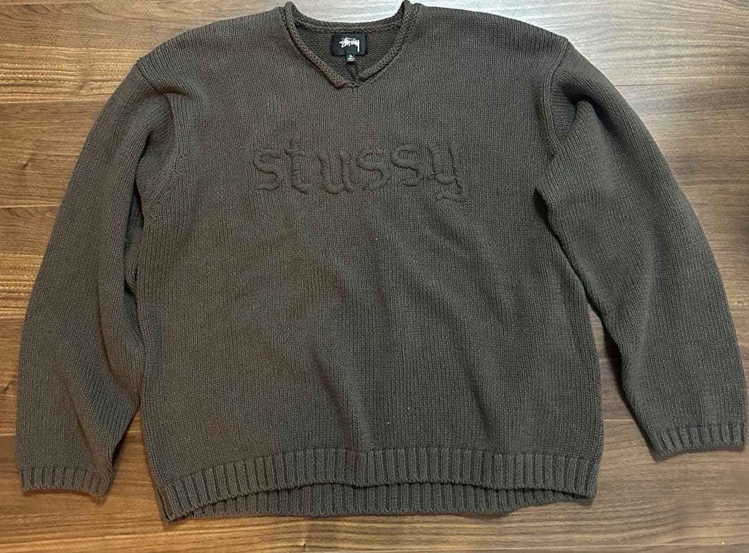 【新品希少】stussy ブラウン ニットセーター