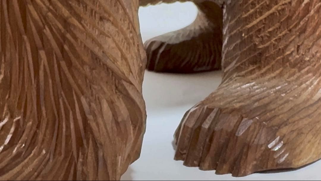 木彫り熊　八雲　2体セット【茂木多喜治作・加藤貞夫作】