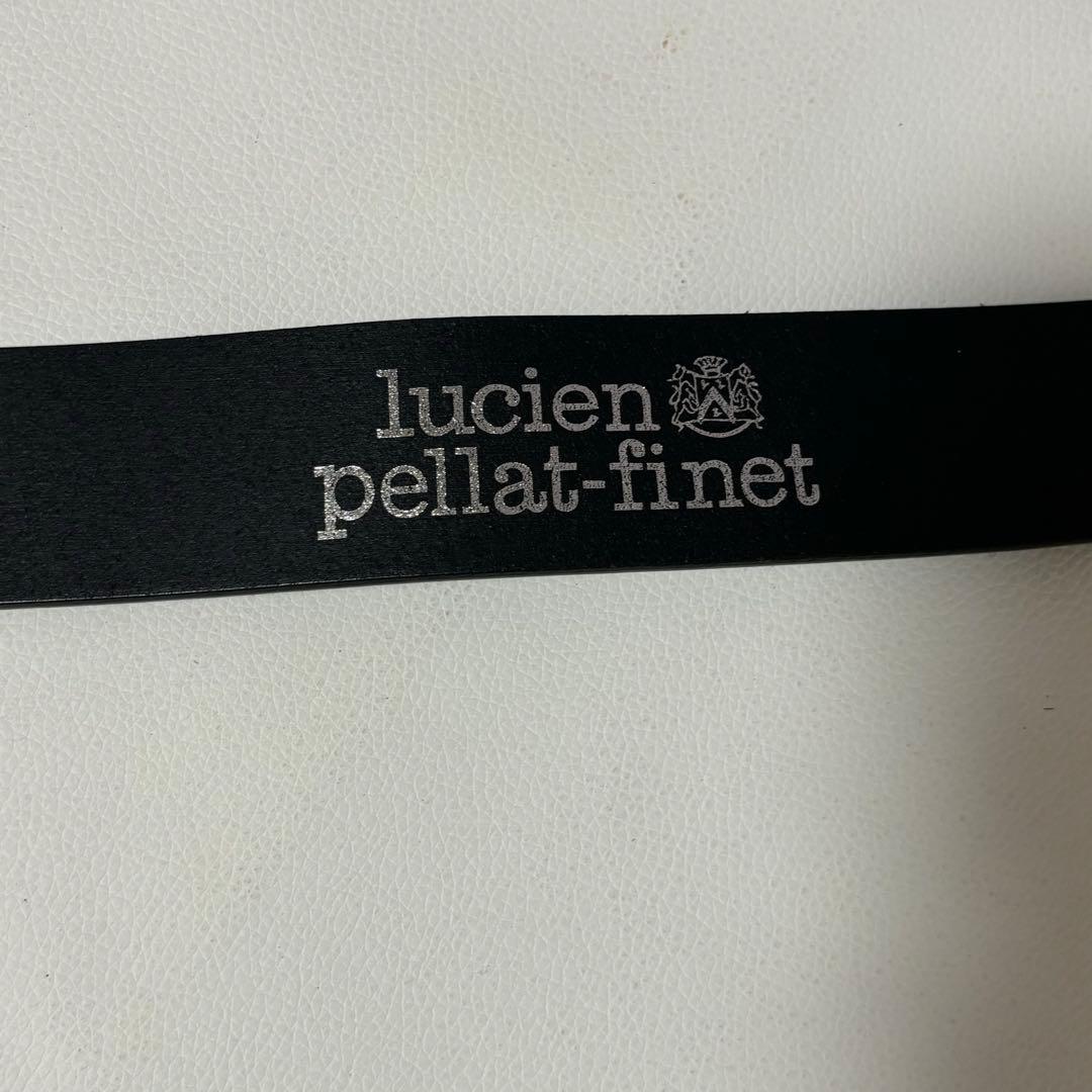 ルシアンペラフィネ ベルト ヘンプ リーフバックル付きベルト 黒