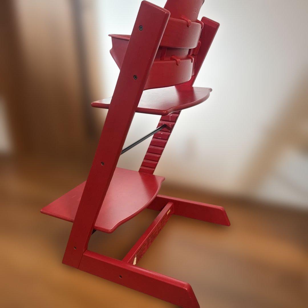 良品　ストッケ　トリップトラップ　ベビーチェア　レッド　シリアルナンバー3