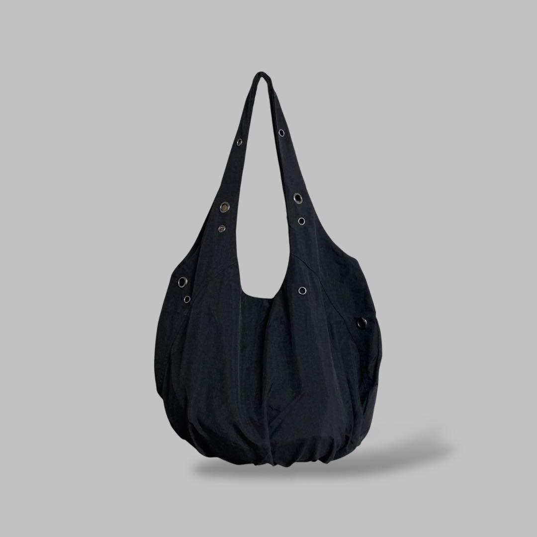 バッグ EYELETS NYLON TOTE BAG (BLACK) 3112B