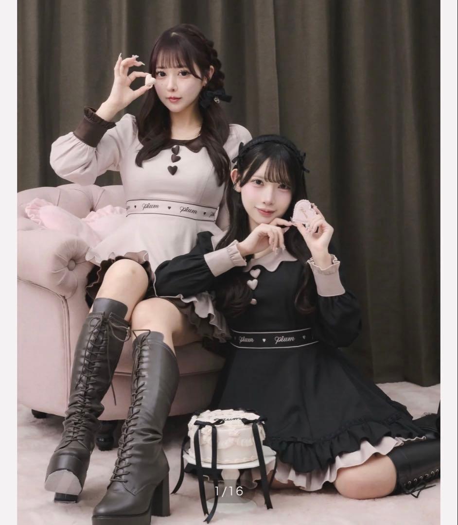 pium melty chocolate フレアミニワンピース