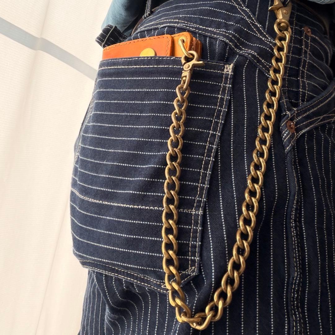 サドルレザー　トラッカーウォレット　ブラウン