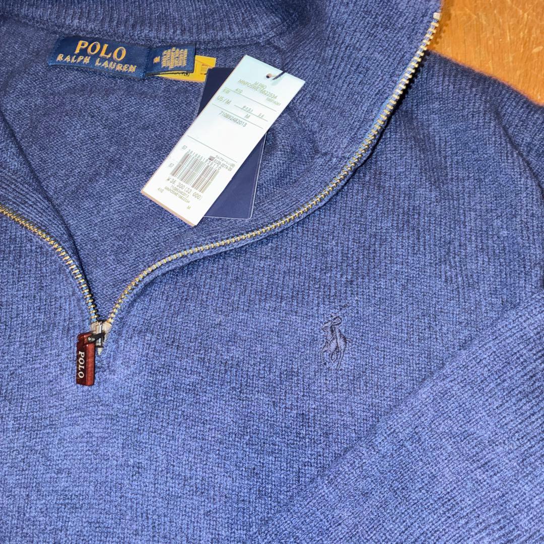 新品未使用　POLO RalphLauren ウールハーフジップ　Mサイズ