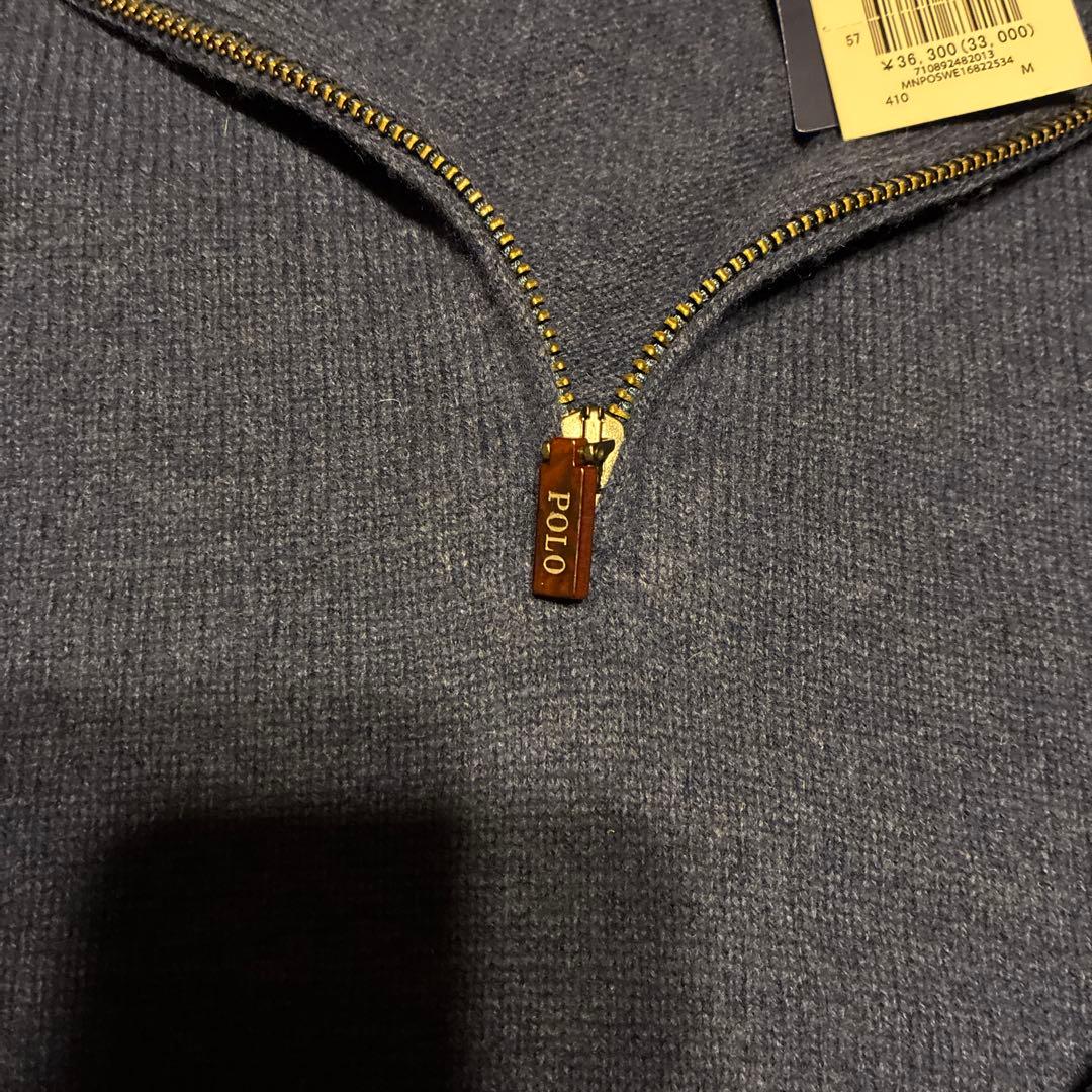 新品未使用　POLO RalphLauren ウールハーフジップ　Mサイズ