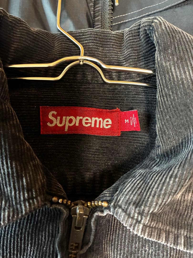 トップス Supreme washed corduroy zip up shirt M