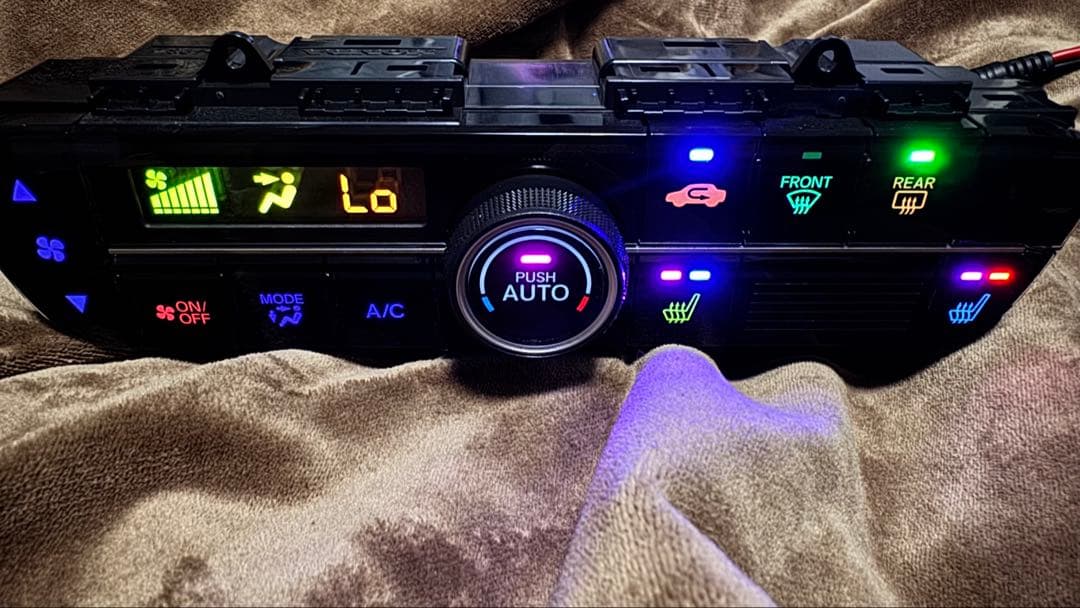 jf3 N-BOX Nボックス カスタム　エアコンスイッチパネル レインボー