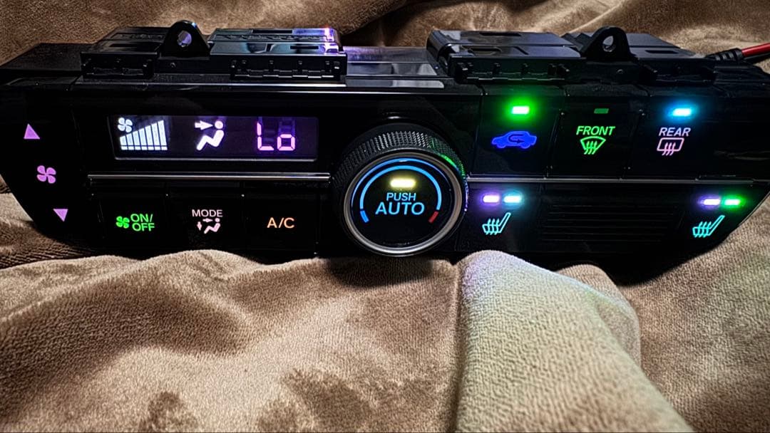 jf3 N-BOX Nボックス カスタム　エアコンスイッチパネル レインボー