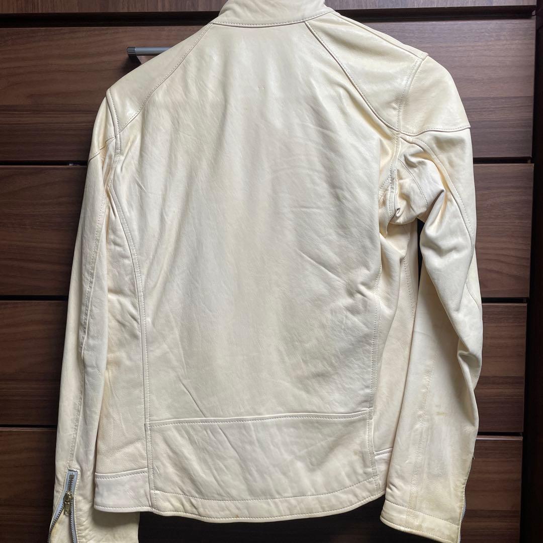 HYSTERIC GLAMOUR ホワイトクリーム　レザージャケット M レア