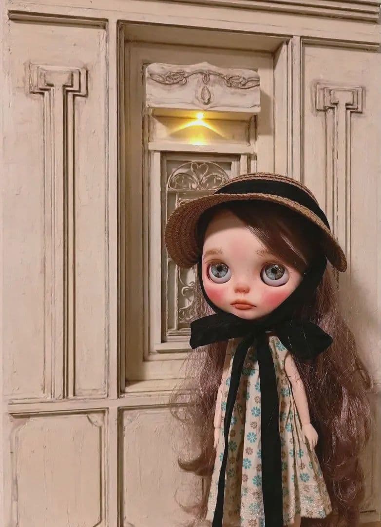 NO.99　木製 ドールハウス　背景ボード