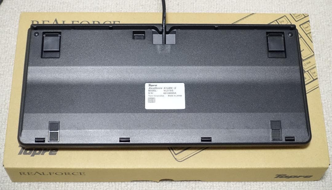 Topre REALFORCE 91UBK-S 日本語キーボード 変荷重 静音