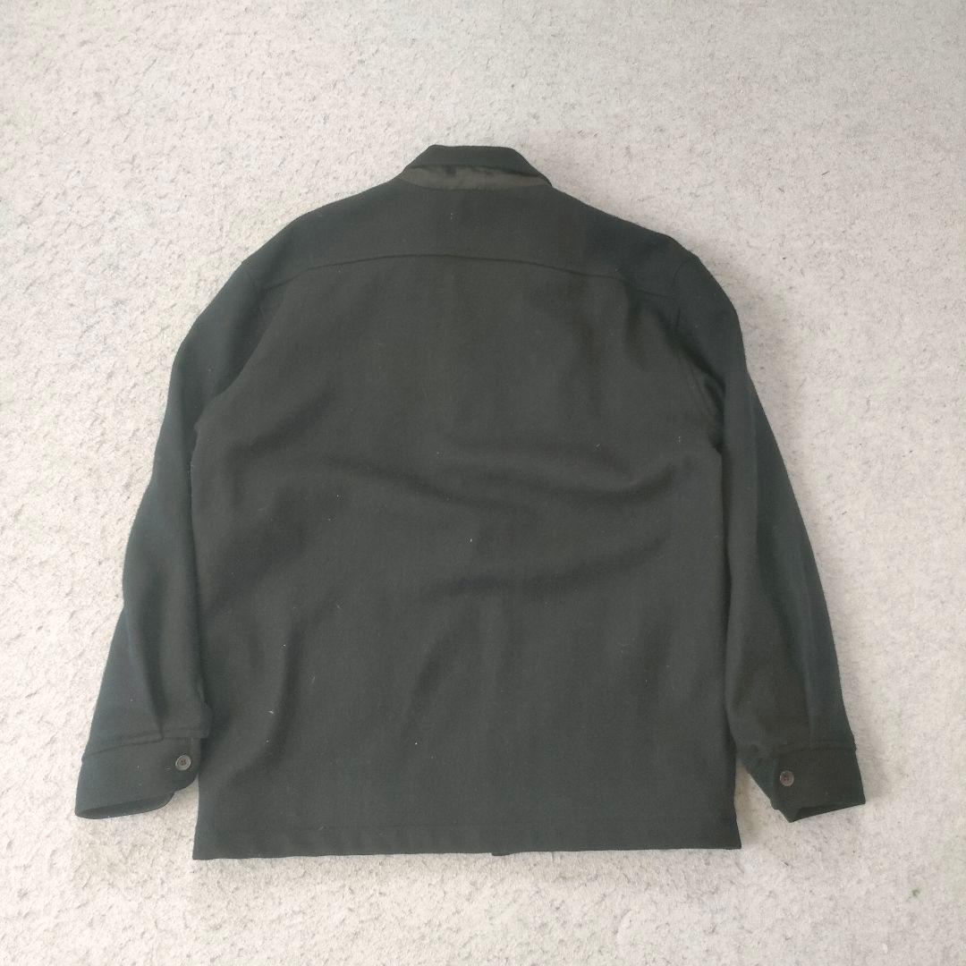 Stussy ウール ジャケット ブラック 刺繍ロゴ sports 90s