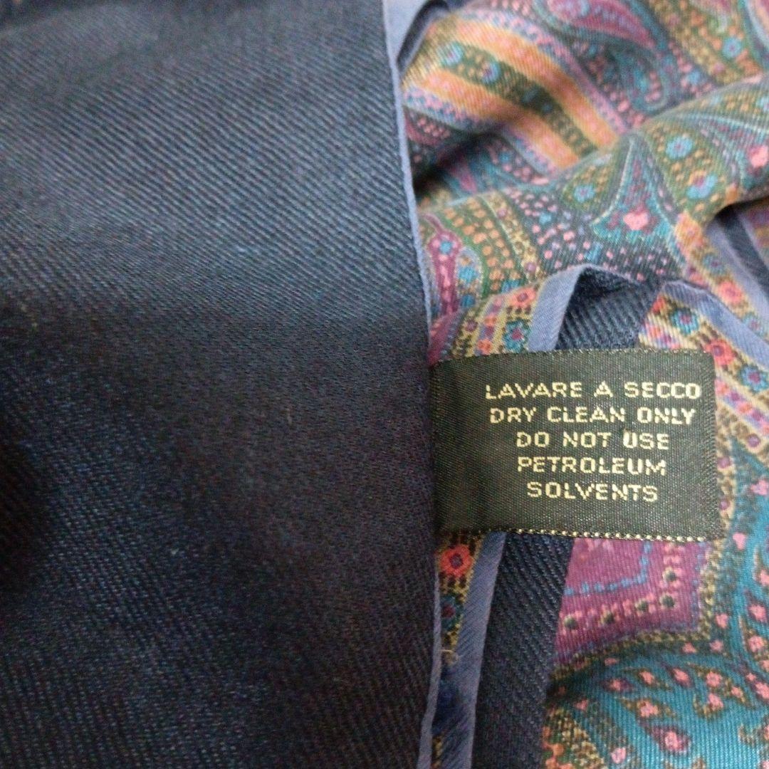 ココ！グッチ　ペーズリー大判ストール紺色 リバーシブル