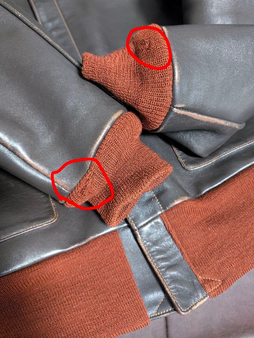 大幅値下☆希少Ｍ品番☆バズリクソンズ A-2 エアロレザー 赤リブ 馬革 36