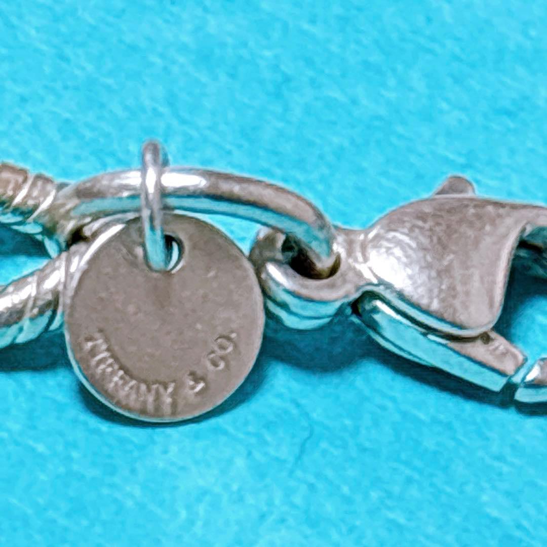 【美品】19.7cm ティファニー ツイストロープ リンク ブレスレット 925