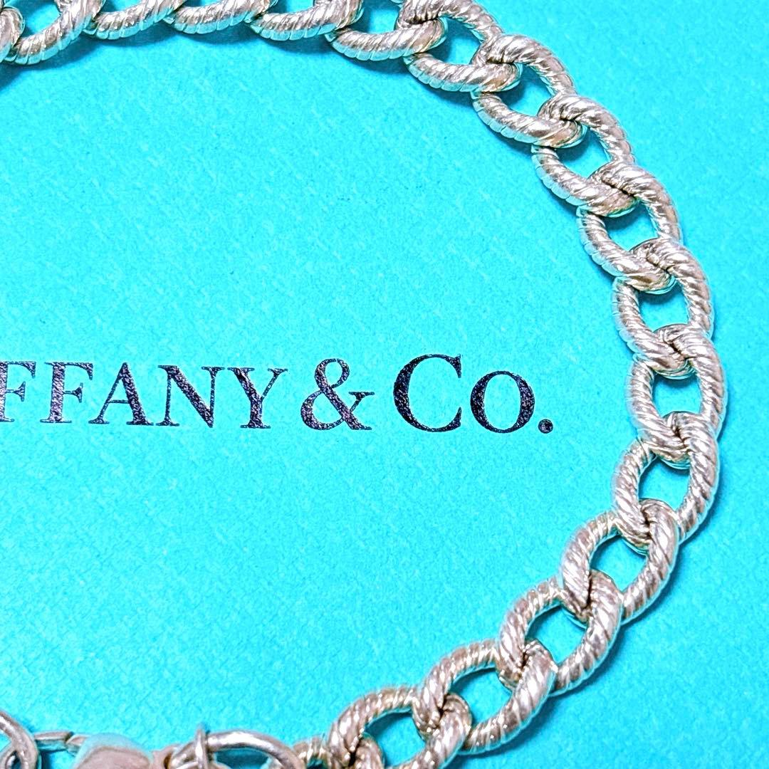 【美品】19.7cm ティファニー ツイストロープ リンク ブレスレット 925