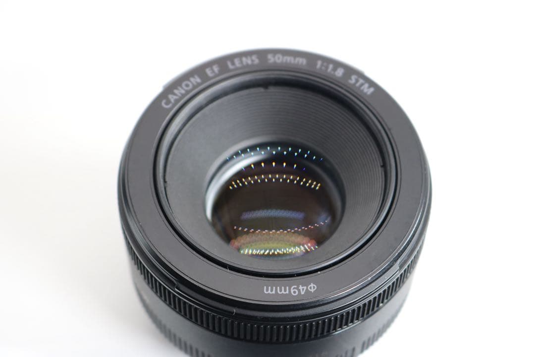 美品 【Canon EF50mm F1.8 STM】 単焦点レンズ 安心保証◎
