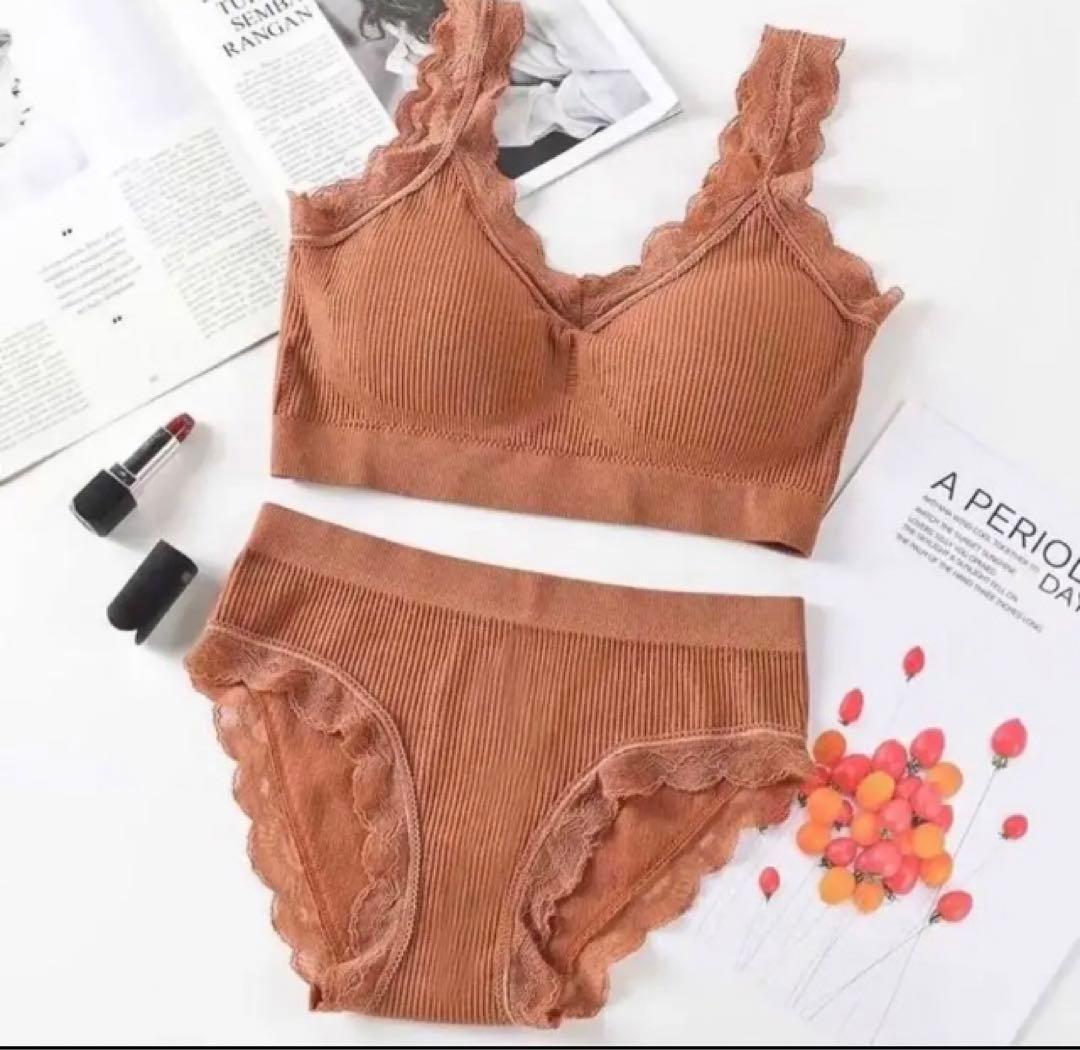 専用ベージュ10枚セットブラショーツセット　カップ付 ブラトップ 上下セット