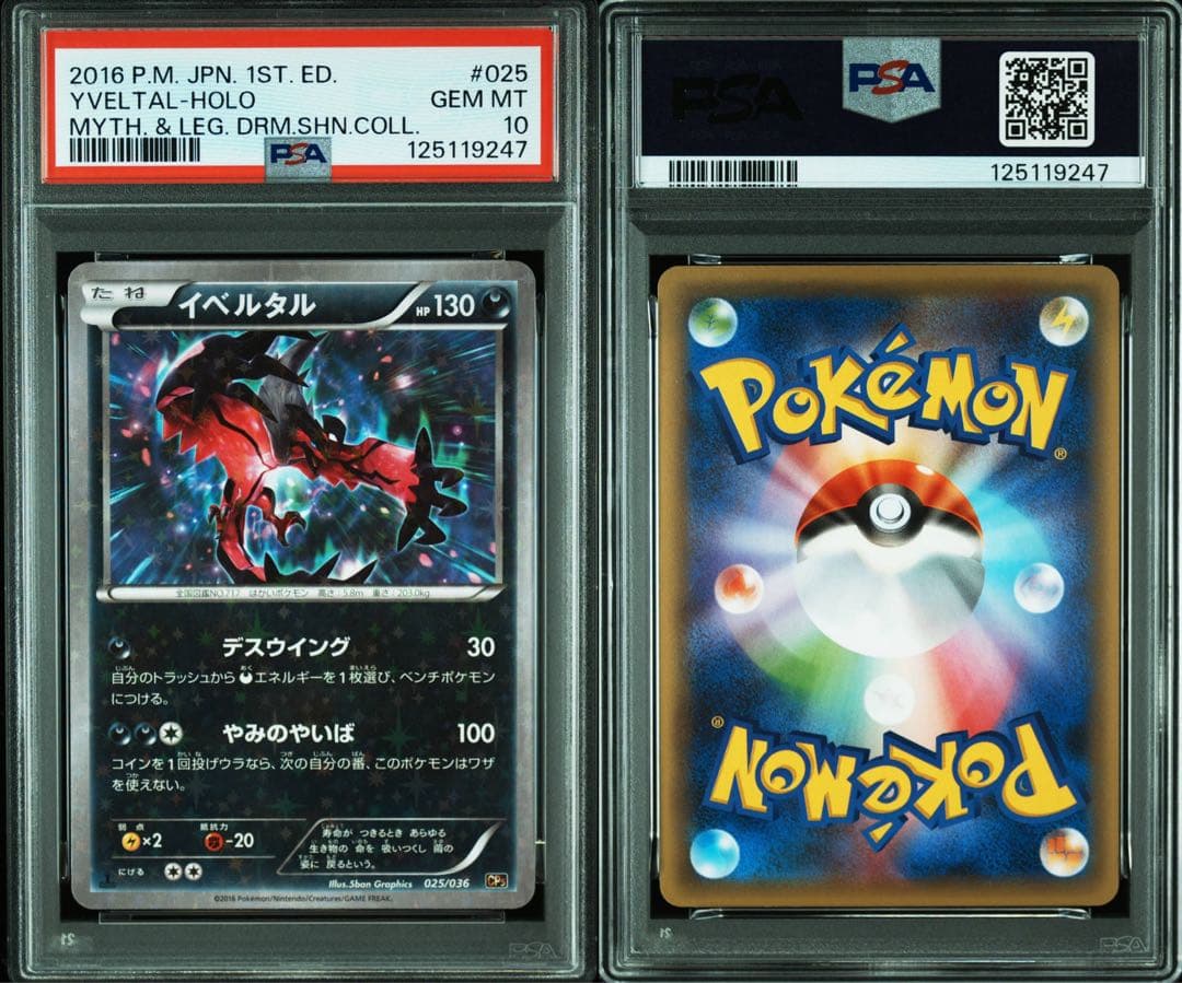 PSA10 ２枚組 ゼルネアス032/036 イベルタル025/036 ポケカ