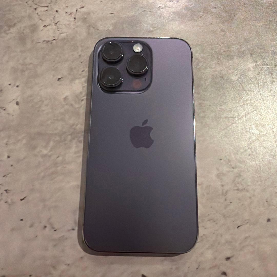 【箱付き】Apple iPhone 14 Pro ディープパープル 本体