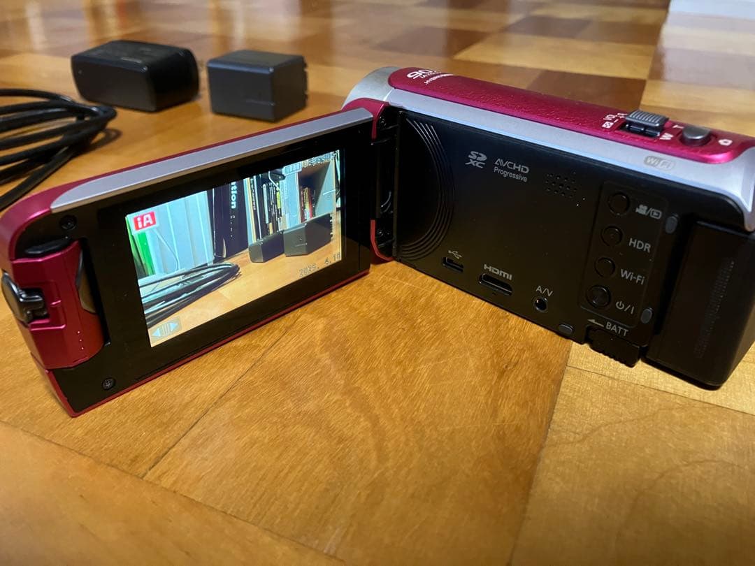 【ゆんす】Panasonic HC-W590M ピンク ビデオカメラ