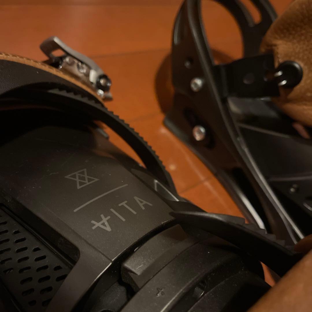 【値下げしました‼︎】バートンブラウンレザー　ビンディング スノーボード用