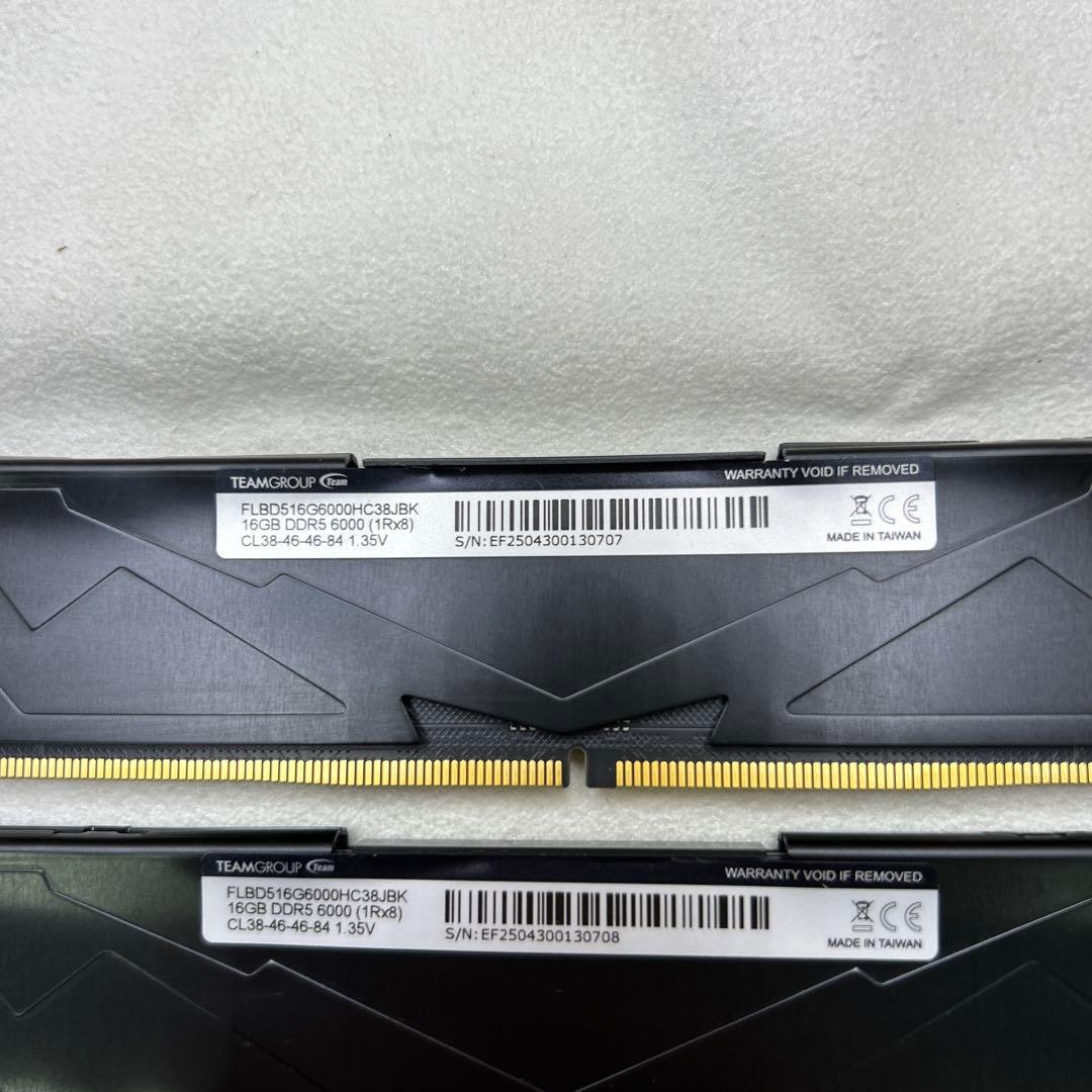 ジャンクTEAMGROUP T-Force Vulcan DDR5 16GB*2