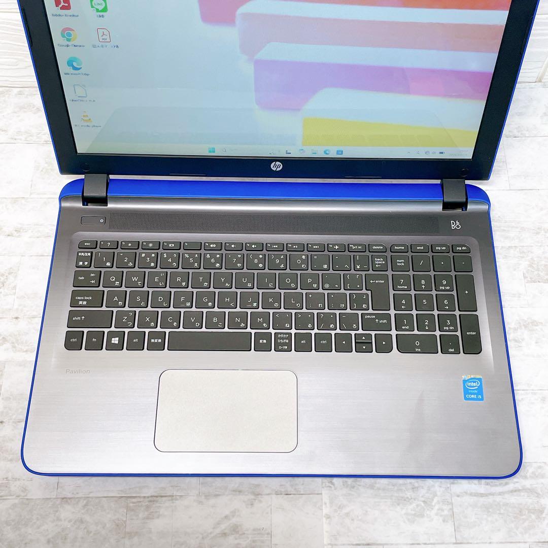 おしゃれブルー✨爆速SSD✨ノートパソコン✨Windows11 カメラ DVD