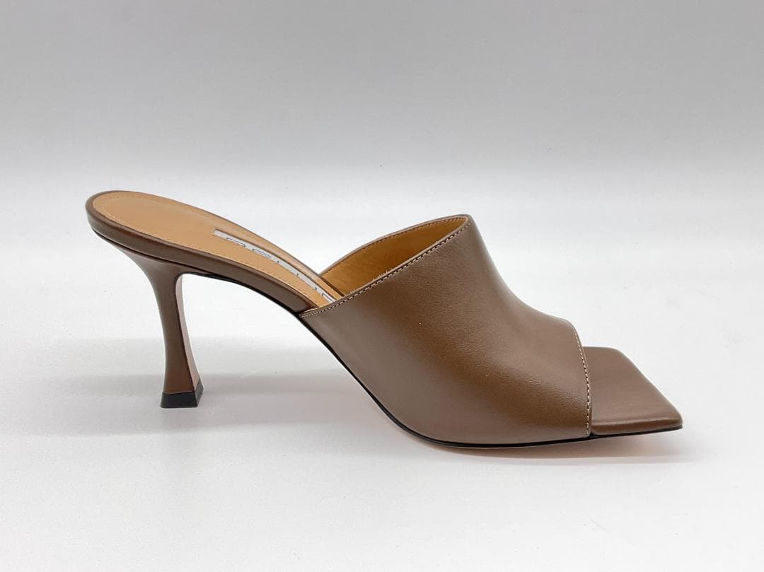 23.5【新品/箱付】PELLICO レザーヒールサンダル A定価59400円