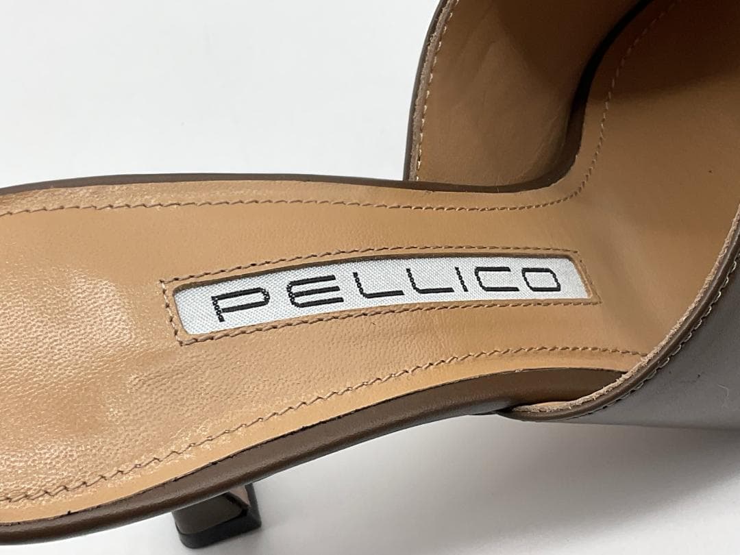 23.5【新品/箱付】PELLICO レザーヒールサンダル A定価59400円