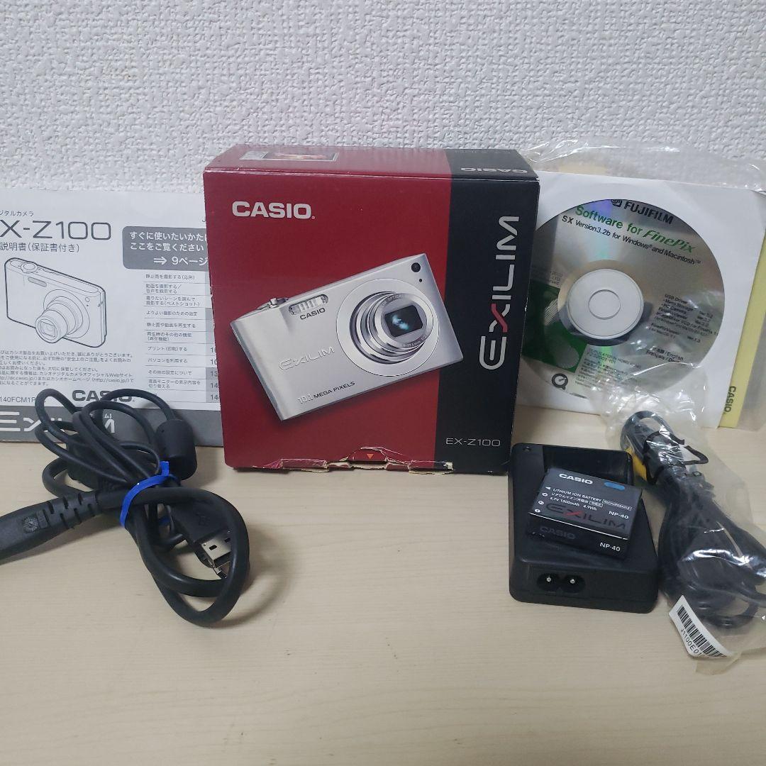 ★美品CASIO デジカメ EXILIM ZOOM EX-Z100 備品完備
