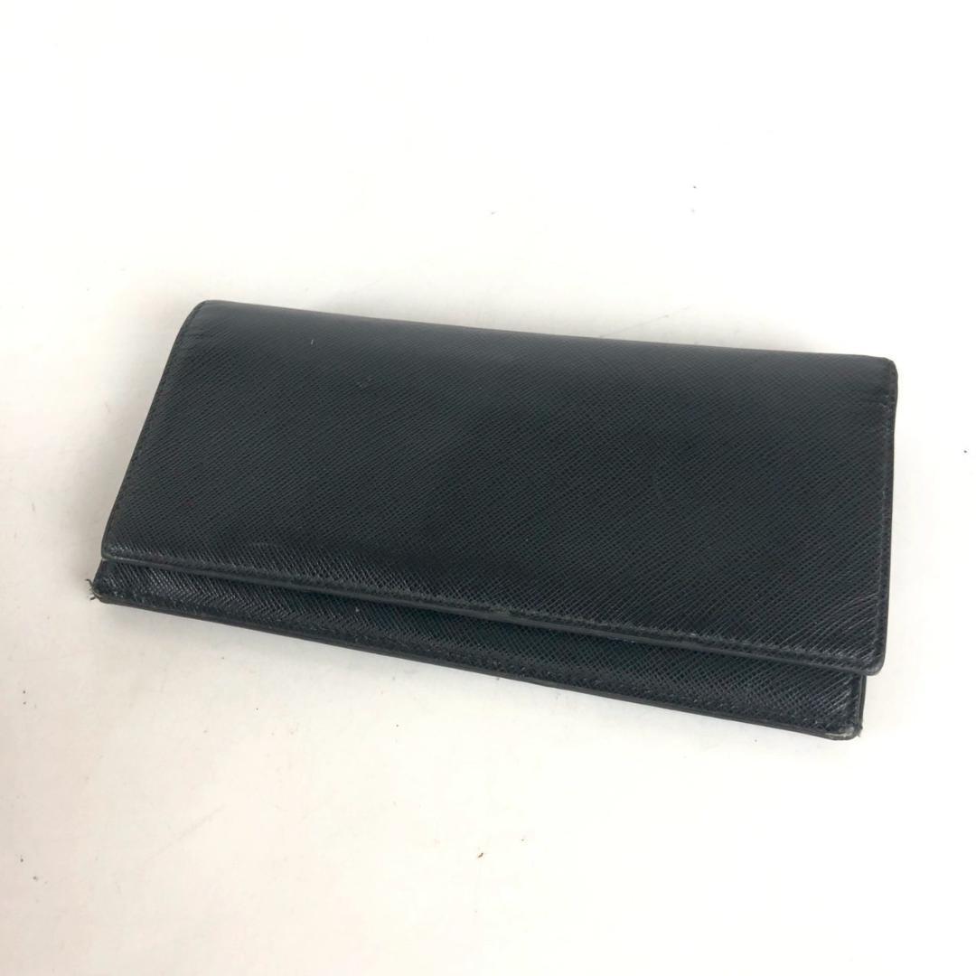 PRADA プラダ 長財布 ブラック 小物 メンズ ブランド