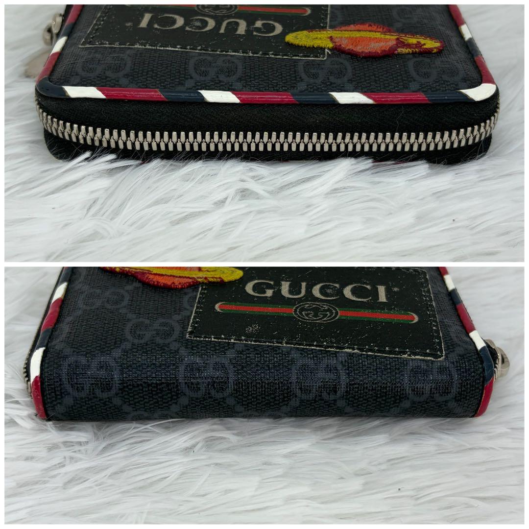 美品/希少✨ グッチ　財布 ケース ナイト　クーリエ　レザー　ブラック